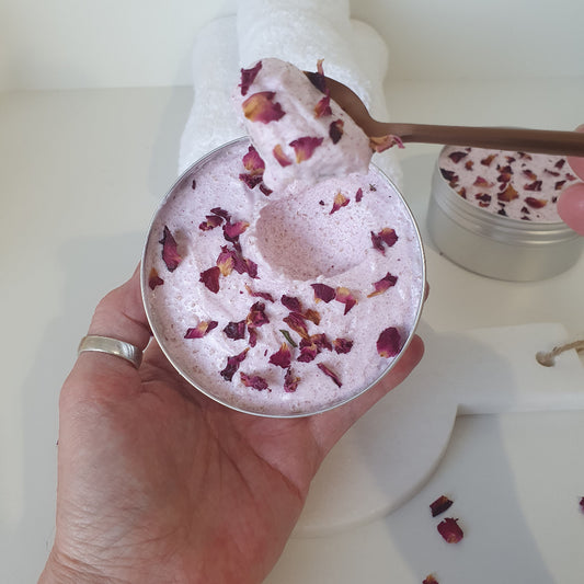 Rose & Geranium Whipped Sugar Scrub