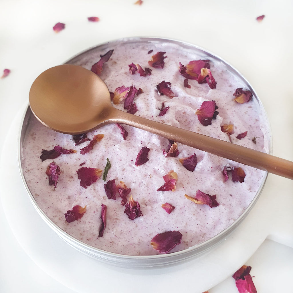 Rose & Geranium Whipped Sugar Scrub