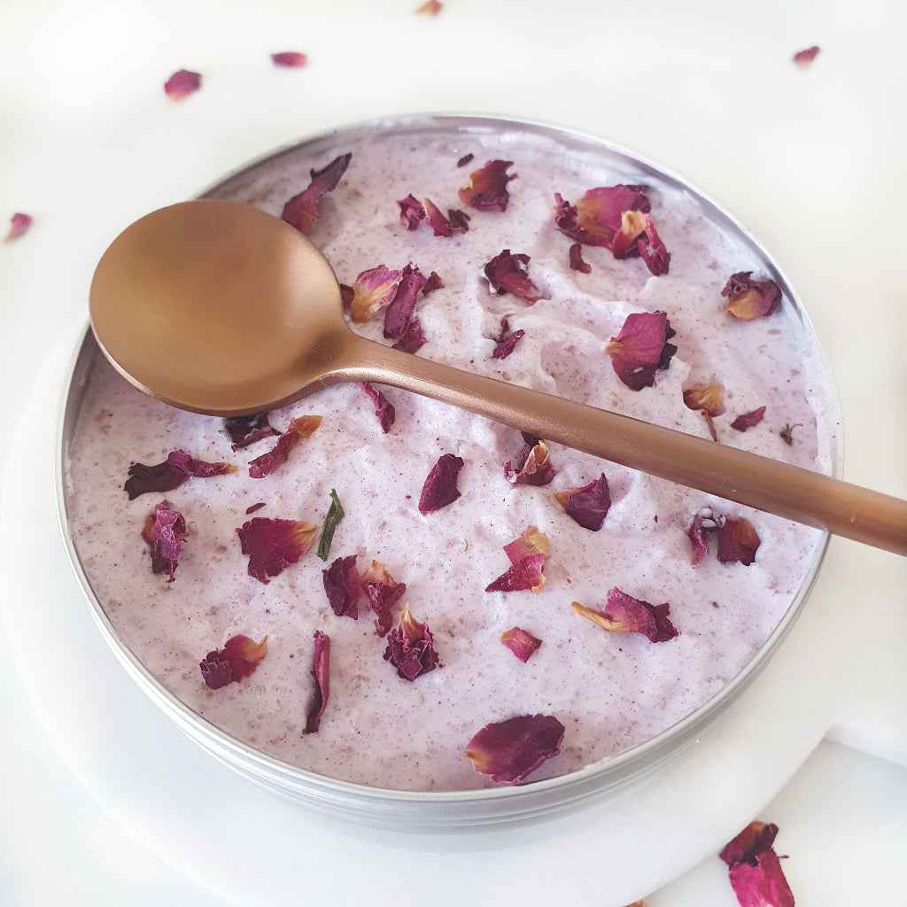 Rose & Geranium Whipped Sugar Scrub Sample