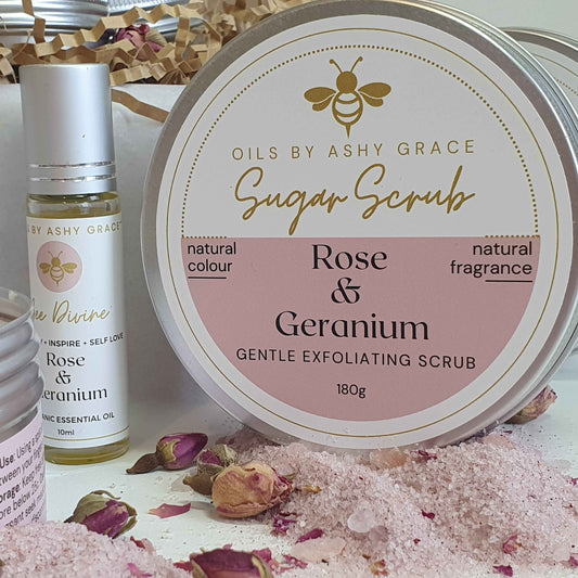Rose & Geranium Whipped Sugar Scrub Sample