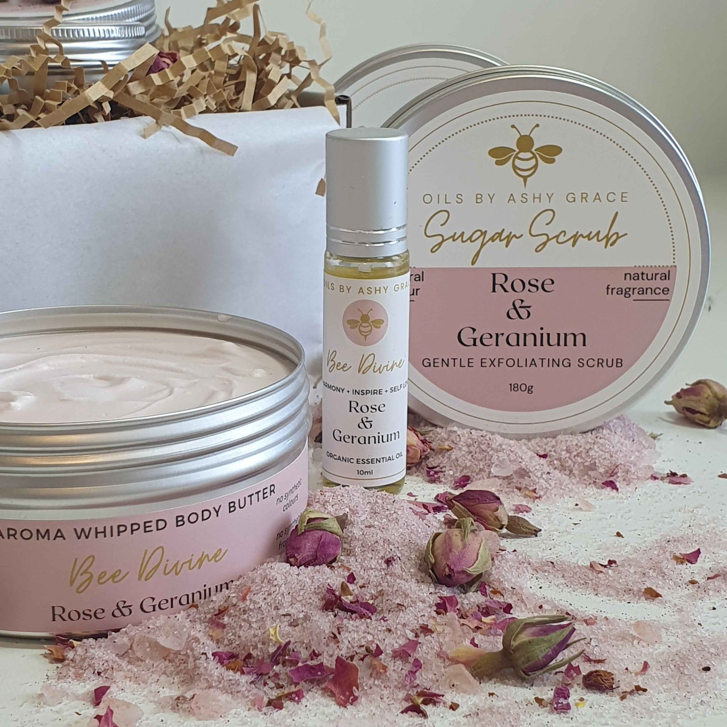 Rose & Geranium Body Butter Sample