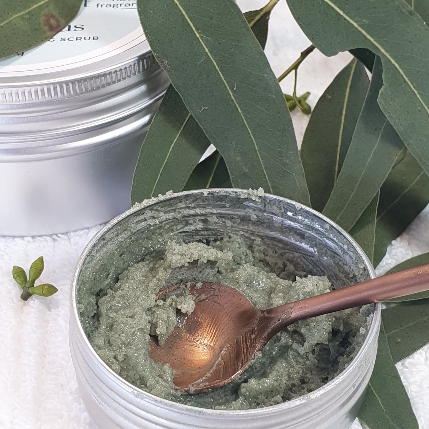 Peppermint & Eucalyptus Whipped Sugar Scrub