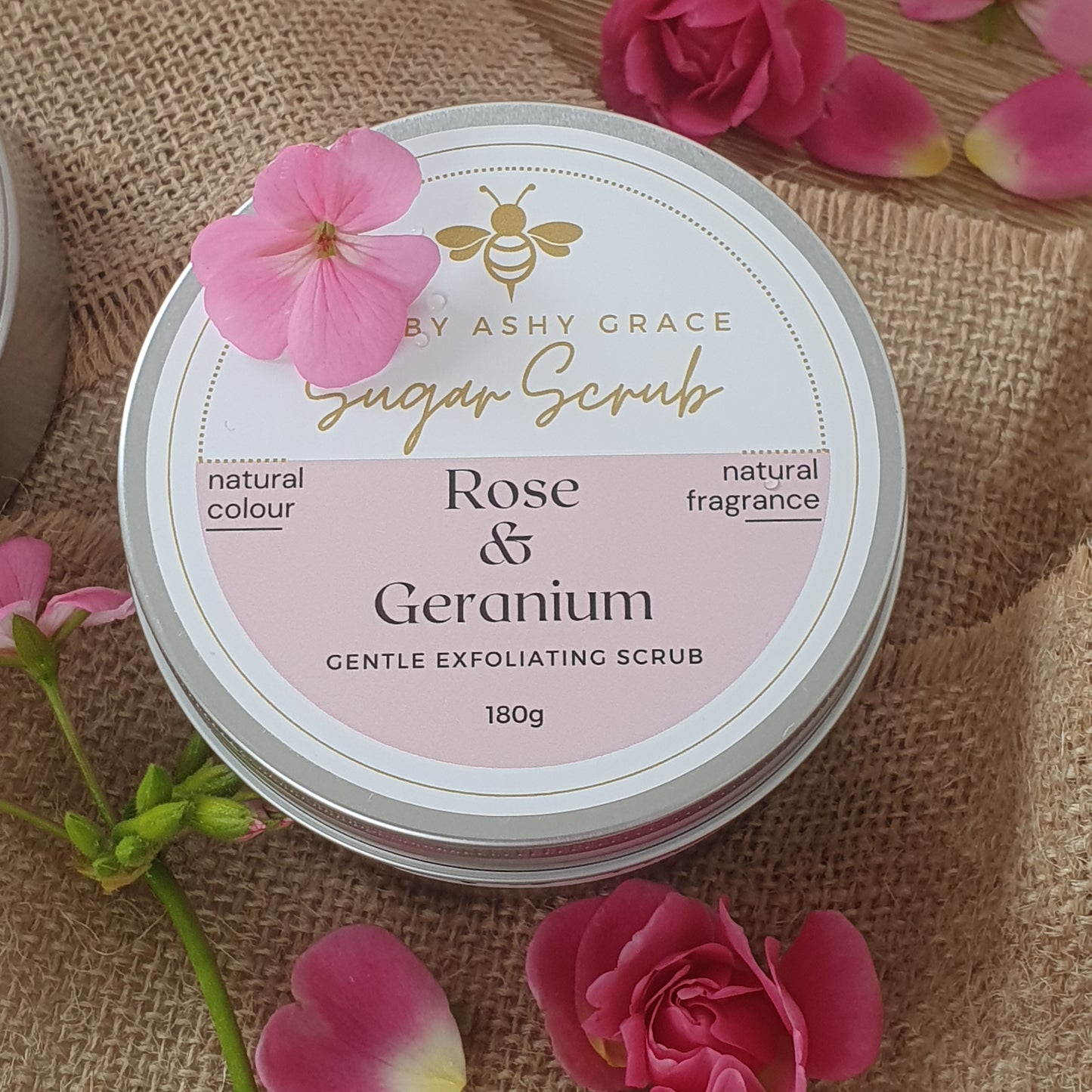 Rose & Geranium Whipped Sugar Scrub
