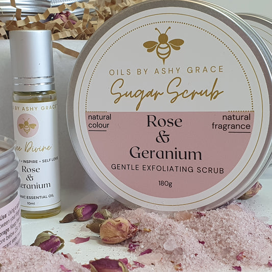 Rose & Geranium Whipped Sugar Scrub
