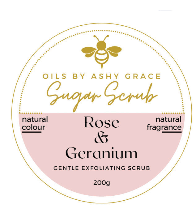 Rose & Geranium Whipped Sugar Scrub